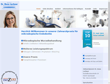 Tablet Screenshot of mikroskopische-endodontie-darmstadt.de
